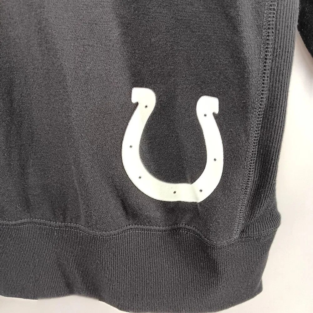 NFL Indianapolis Colts Sweatshirt Womens Size XL Black Multicolor Beaded NWT